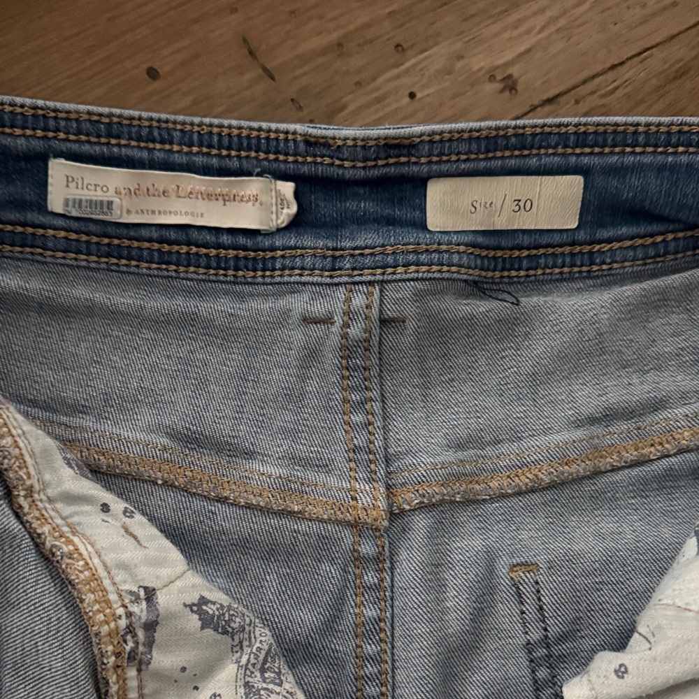 Pilcro and the Letterpress Blue Boyfriend Jeans - Picture 2 of 2